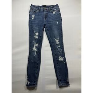Judy Blue Women's Skinny Fit Stretch Blue Denim Jeans - Size 5 (27x27)